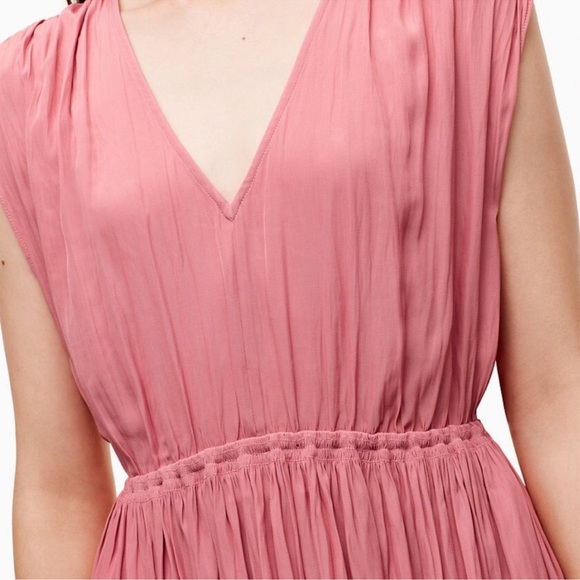 WILFRED - Women’s Almeida Pleated Dress, Black, Medium - Picture 6 of 7